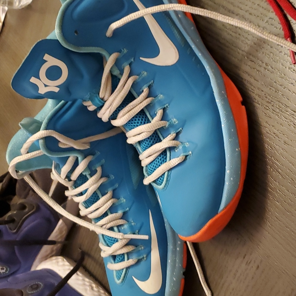 Nike KD 35 Blue and Orange Sneakers